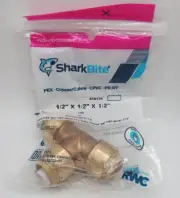 SharkBite Style Push Fit Tee 1/2" X 1/2" X 1/2" U362LFZC