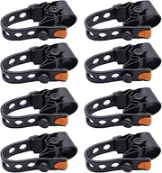 YOLOCKEY 8Pcs Bike Rack Straps Replacement Parts Bicycle Hitch Strap Bike Rack Cradle Replacement Bike Tie Down Straps Replacement Rubber Straps Spare Hook fit 1 Inch Tube