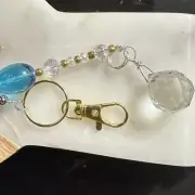 Crystal Glass Prism Charm Handmade Purse Charm Sun Catcher, Single Strand 0770