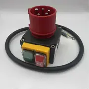 KOA7 Device Switch Machine Switch 380/400V 3 Phases with Cable and Phase Inverter Compatible with W BlackRed