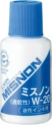 Lion W-20 Misnon Secretary-device correction fluid for oil-based ink From Japan