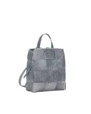 Desigual Denim Patchwork Backpack Model Denim Bag Women Blue