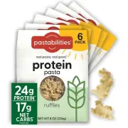 Pastabilities Protein Pasta Ruffles - 24g Protein & Low 12g Net Carb - High P...