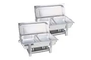 SOGA 2X Double Tray Stainless Steel Chafing Catering Dish Food Warmer