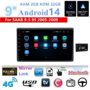 Fit For SAAB 9-5 05-09 9'' For Android 14 Car Stereo Radio GPS Navigation WIFI