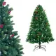 摩達客 6呎/6尺(180cm)PVC葉混松針葉紅果松果裝飾聖誕樹(不含燈)本島免運費