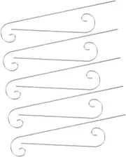 COOPHYA 10pcs Metal Shepherd Hook for Plants Durable Outdoor Plant Marker Hanger Versatile Garden Label Stakes for Signs and Ornaments Stylish Lawn Decor