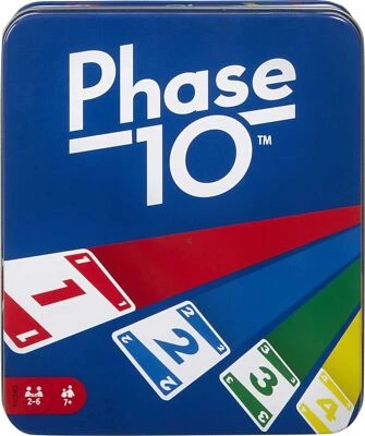 Mattel Games Phase 10 Card Game for Families, Adults and Kids, Challenging & ...