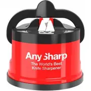 Anysharp Metal Tungsten Single Groove Knife Sharpener - Red