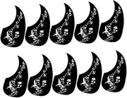 NULYLU 10pcs Acoustic Guitar Pickguard Scratch Plate Board for Folk Guitar Stylish Protective Guard Plate Easy to Install Elegant Design for Enhanced Appearance