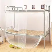 KIMISS Square Single Bed Mosquito Net - Durable CT Mesh Net for College Dormitories, Ideal for Protection Against Mosquitoes and Flying Insects