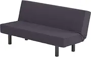 The Cotton Balkarp Cover Replacement Size: 190cm Wide Not 170cm is Custom Made for IKEA Balkarp Sofa Bed Or Futon Slipcover (Cotton Dark Gray)