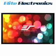 ELITE SCREENS ER200WH2 200" FIXED FRAME BLACK VELVET PROJECTOR 16:9 HOME CINEMA
