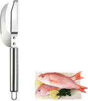 ZLMC Stainless Steel Fish Maw Knife,3 In 1 Fish Maw Knife, Multifunction Fish Scale Knife fish scale remover Household Kitchen Fish Scale Tool