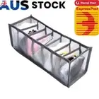 Underwear Storage Compartment Box Bra Organizer Drawer (Grey)(7 Grid)