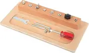 ORFOFE 1 Set Educational Screwdriver Board for Safe Engaging Wooden for Year Develops Fine Motor Skills Coordination and Problem Solving Abilities Present for Young Learners