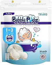 TruKid Bubble Podz Natural Bubble Bath for sensitive skin Yumberry Scent 24 count