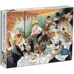 羊耳朵書店*拼圖大展/1000片船上貓午宴LUNCHEON OF THE BOATING PARTY MEOWSTERPIECE OF WESTERN ART 1000 PIECE PUZZLE