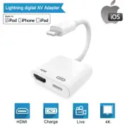 Digital AV Adapter For iPhone to HDMI Converter for Apple iPhone XS 8 7 iPad 6 5