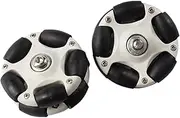 rockible Easy Wheels for Folding Bike Roller Spare Parts Row Rotating Wheels for Electric Bikes, White