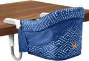 MTWML Portable Clip On High Chair for Table for Babies and Toddlers - Blue