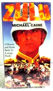 ZULU VHS With Michael Caine A Historic & Heroic Battle To A Savage Death NEW