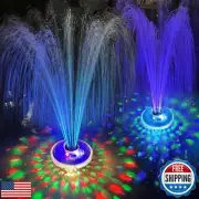 LanPool Floating Water Fountain with Underwater Lights, Rechargeable Battery