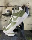 Air Force 1 Custom White Shoes Retro Green Avocado Sand Color Style Mens Womens