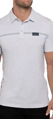 NWT Travis Mathew Heather Gray Neotropical Golf Polo Shirt Mens Medium