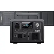 BLUETTI EB3A Portable Power Station | 600W 268Wh, EB3A+PV120D | 600W, 268Wh, 120W Solar Kit