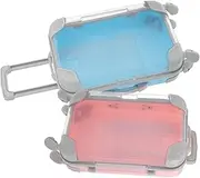 VANZACK Mini Plastic Makeup Boxes Simulation Trolley Case Portable Eyelash Storage Travel Suitcase Birthday Candy Box