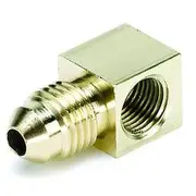 Autometer Adapter For -4 Braided Line Use With Pressure Gauges - 90 Degree, AU3271