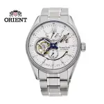 【ORIENT 東方錶】ORIENT STAR東方之星 OPEN HEART系列 鏤空機械錶 鋼帶款 綠色 - 41.0MM(RE-AV0113S)