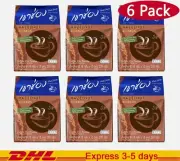 6X Khao Shong Instant Coffee Mix Hazelnut Powder Low Fat No Cholesterol 3 in 1