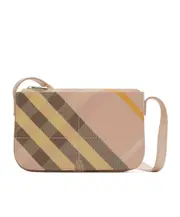 Burberry Snip Checked Small Crossbody Bag One size Teacup