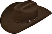 [ARIAT] Men's Wool 3 Piece Buckle SS Hat Chocolate 7 3/8