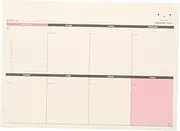 GRADENEVE Weekly Schedule Planner Tearable Desktop To Do List Organizer for School Office Supplies for Better Management Task Reminders