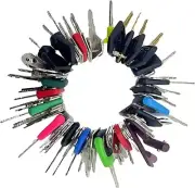 77 Heavy Equipment Construction Key Set Fits CAT JCB Komatsu Kubota Operator Key