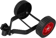 Black Plastic Lawn Mower Wheel, 27.00X24.50X12.50CM, PP, Compatible with Straight Shaft Trimmers, Edgers, and Mowers