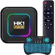 CHROX Android TV Box 13.0, RK3528 WiFi 6 Smart TV Box RGB Light Set Top Box BT5.0 Ultra HD 4K/8K HLG Mode HDR10+ WiFi 6 USB 3.0 Android Box with Mini Wireless Backlit Keyboard,4gb+32gb
