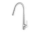 Kitchen Mixer Tap Pull Out Head round Chrome Swivel Spout Laundry Bar Sink Fa...