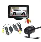 Car Rear View Kit Mini Wireless CCD Reversing Camera 170º+ 4.3" TFT LCD Monitor