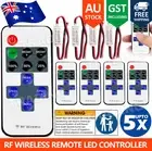 5X 12V Wire RF Wireless Remote Switch Controller Dimmer For Mini LED Strip Light