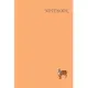 Pastel Orange Animal Composition Book: Wide Lined Notebook: Tiger Journal for Exotic Animal Lovers, 110 pages 6x9 in.