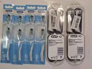 4 2-packs Oral-B Deep Clean Battery Powered And Oral-B iO set ff 4 replcement...