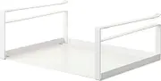 Yamazaki Industries 2443 Under Cabinet Storage Rack, White, Approx. W 12.0 x D 9.4 x H 4.7 inches (30.5 x 24 x 12 cm), Plate, Kitchen, Hanging Shelf