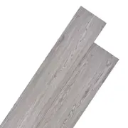 Non Self-adhesive PVC Flooring Planks 5.26 m� 2 mm Dark Grey vidaXL