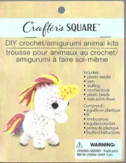 Unicorn DIY Animal Kit by Crafters Square - Teach Youngters to Crochet! $5Sh
