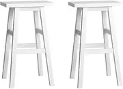 Artiss Bar Stools Stool Set of 2 Kitchen Swivel Counter Barstools Dining Chair Chairs White in 66cm Seat Height Floor for Home Bar Dining Room Cafe Outdoor Indoor