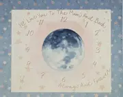 I'LL LOVE YOU TO THE MOON AND BACK MILESTONES MAT QUILT PANEL * FREE POST *